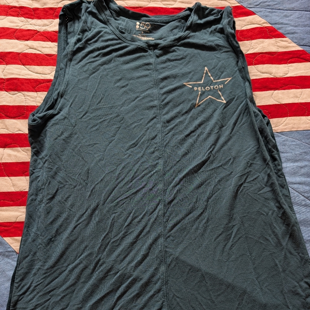 50 Blue Sleeveless Top